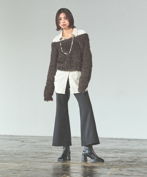PAGEBOY ニット セーター キラキラオフショルニット レディース