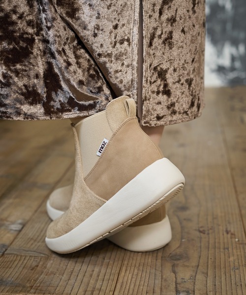 moz（モズ） ブーツ サイドゴア フェイクスウェードショートブーツ