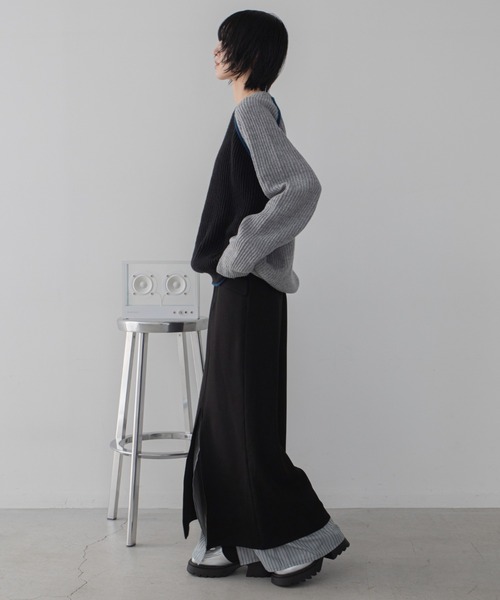 スカート レイヤードスリットスカート : ZOZOTOWN Yahoo!店
