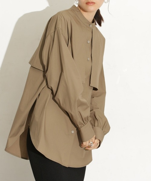 NANO universe（ナノ・ユニバース） マルチサイズ ブラウス シャツ