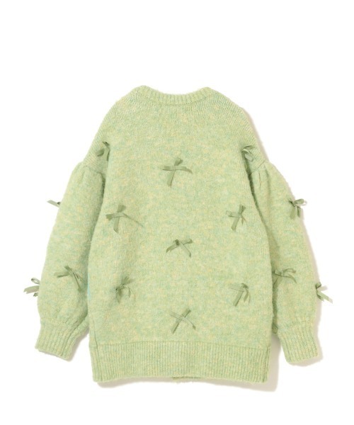 ムム　コエル　COEL カーディガン　美品 COEL（コエル） カーディガン リボンビッグカーディガン レディース