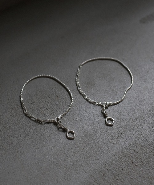 TEN. シルバーチェーンブレスレット カフチェーンブレスレット SV-S-
