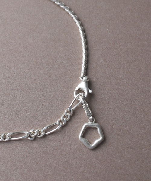 TEN. ブレスレット SILVER925 シェードコンビチェーンブレスレット SV