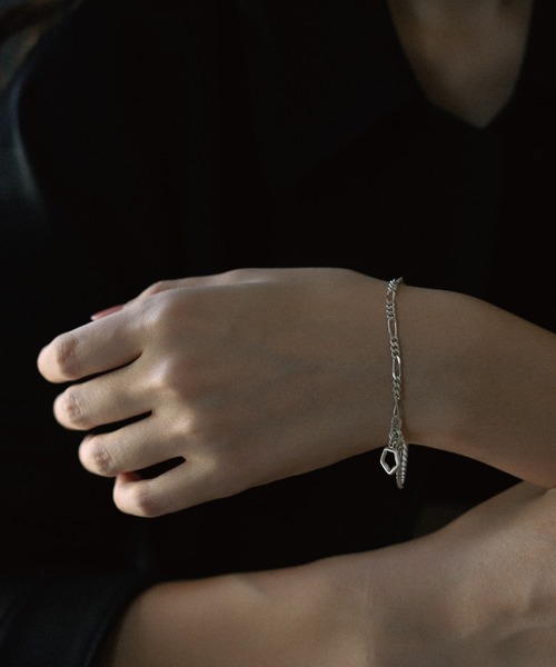 TEN. ブレスレット SILVER925 シェードコンビチェーンブレスレット SV