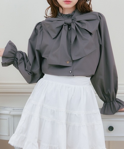 Emsexcite（エムズエキサイト） シャツ ブラウス プレート付BIG