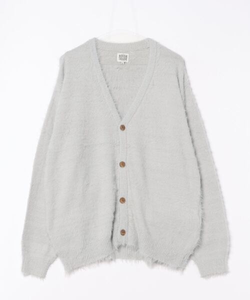 ROUGH TRADE カーディガン シャギーVネックニットカーディガン