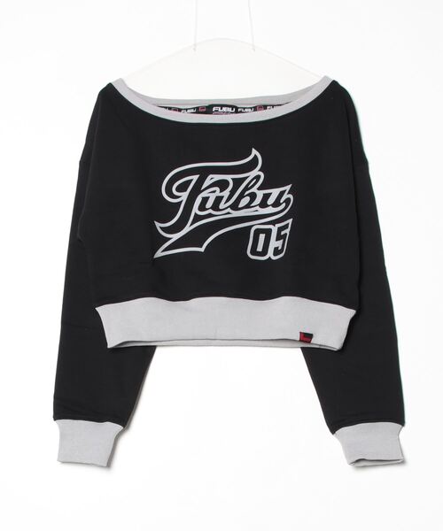 tシャツ FUBU x atmos pink Off-shoulder Top / フブ × アトモス ピンク オフショルダー トップ 「SP」 レデ FUBU tシャツ x atmos pink Off-shoulder Top / フブ × アトモス