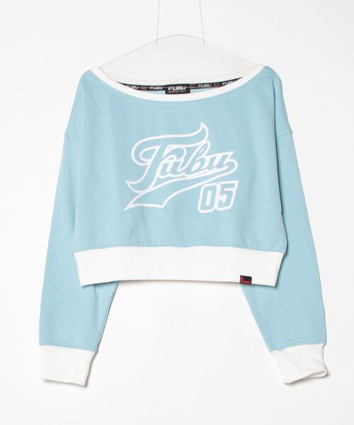 tシャツ FUBU x atmos pink Off-shoulder Top / フブ × アトモス ピンク オフショルダー トップ 「SP」 レデ FUBU tシャツ x atmos pink Off-shoulder Top / フブ × アトモス