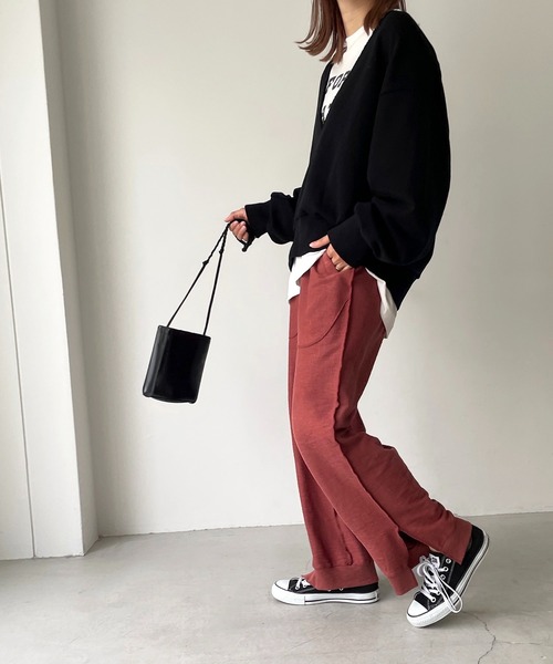 CANAL JEAN」 「red chop works」イージーパンツ 36 ブルー レディース 