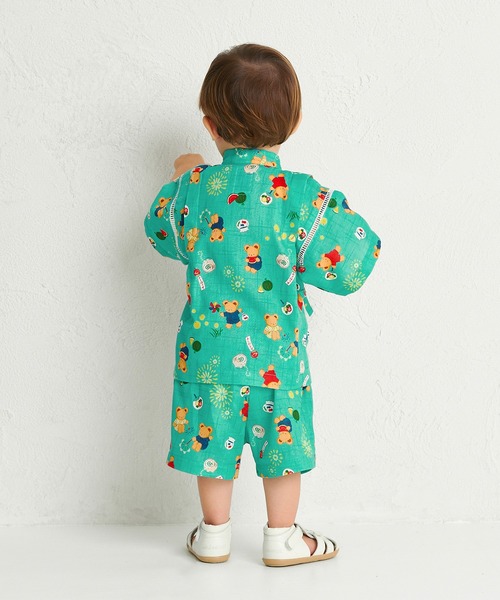 美品♥️ミキハウス甚平100センチ セール 30%OFF】キャビットちゃん 花火柄甚平スーツ(503968996