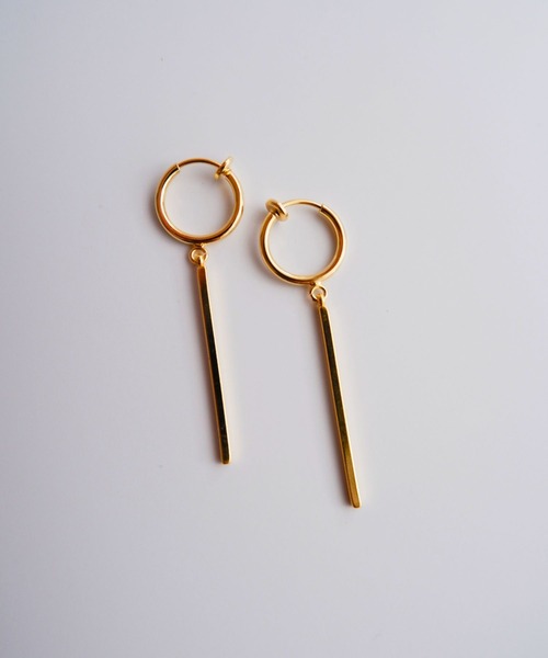 スティックイヤリングGold CERCA イヤリング SARINOHANA/スティックイヤリング/バーイヤリング