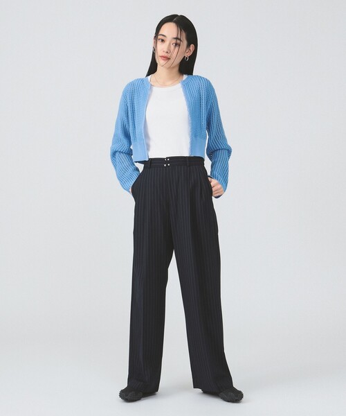 beams ダメージカーディガン B:MING by BEAMS B:MING by BEAMS gauge gradient cardigan