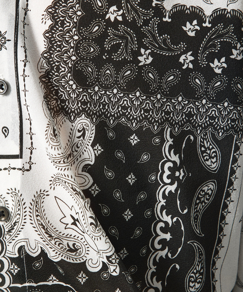 5351 POUR LES HOMMES シャツ 「25S/S」アズレージョプリント 長袖