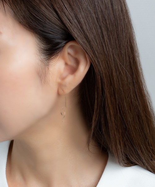 数々の賞を受賞 ESTELLE ピアス K10 イエローゴールド アメリカン ESTELLE アクセサリー