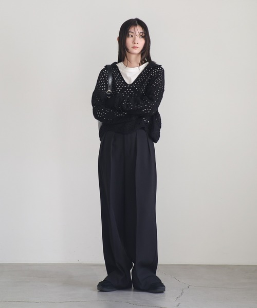 select MOCA ニット セーター 「ZOZO限定」透かし編みスキッパー