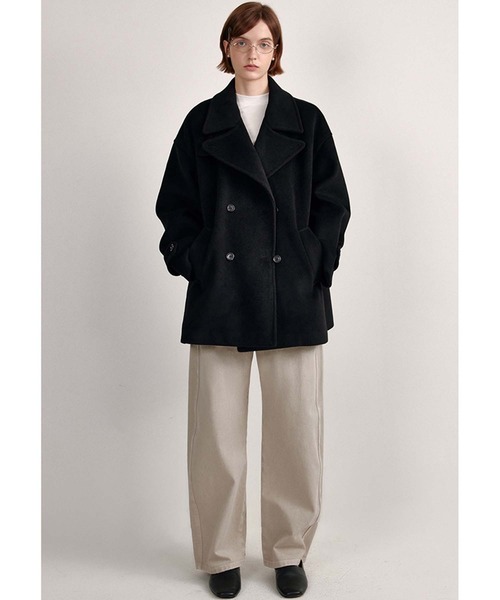 コート アウター スタンドネック ベーシックハーフコート FD24W412