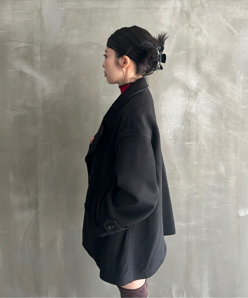 コート アウター スタンドネック ベーシックハーフコート FD24W412