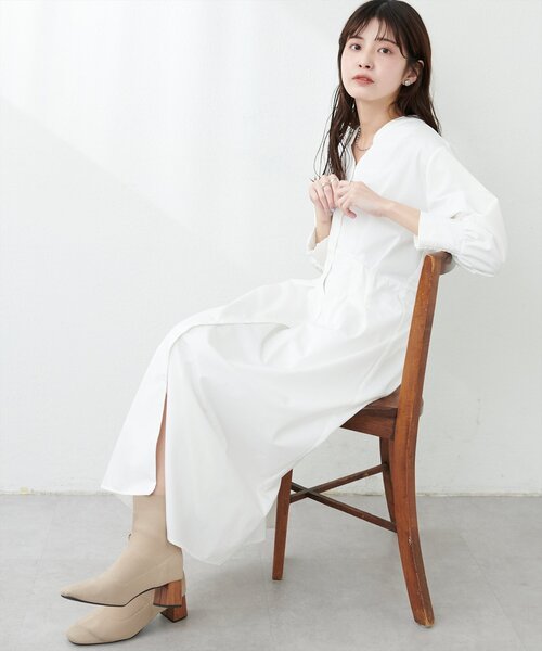 natural couture ワンピース タックシャツワンピース : ZOZOTOWN Yahoo