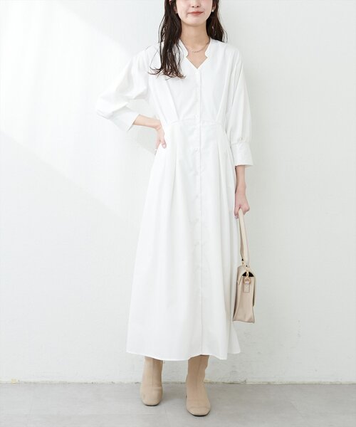 natural couture ワンピース タックシャツワンピース : ZOZOTOWN Yahoo