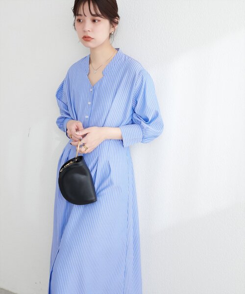 natural couture ワンピース タックシャツワンピース : ZOZOTOWN Yahoo