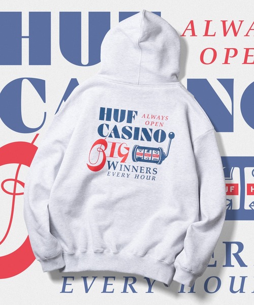 HUF パーカー JACKPOT FULL ZIP HOODIE / CASINO COLLECTION