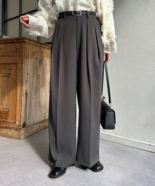 たか　スラックス2本 Thevon スラックス パンツ 「累計販売数 8800本突破！」2タック