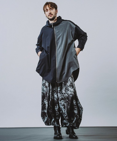 NO ID. シャツ ms5981-フーデッドZIPロングSH メンズ : ZOZOTOWN