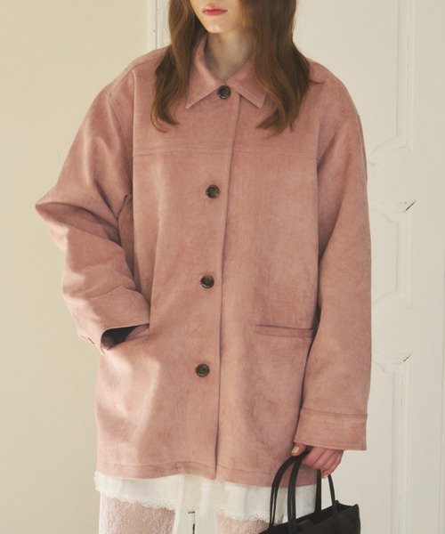 GIUNON コート アウター suede touch jacket / スエードタッチ 