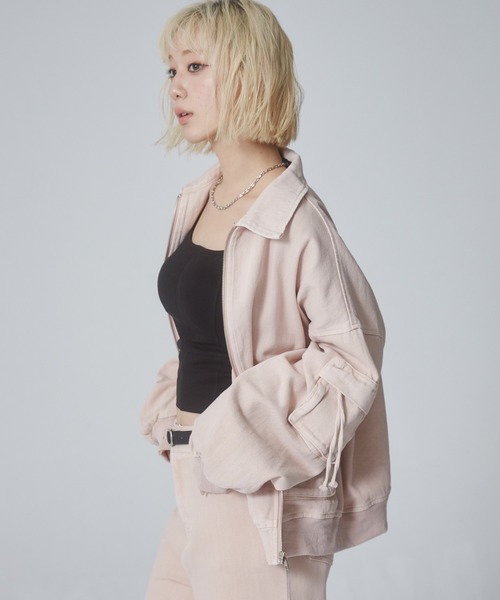 ENVYM（アンビー） ブルゾン アウター ポケットデニムビッグシルエット 