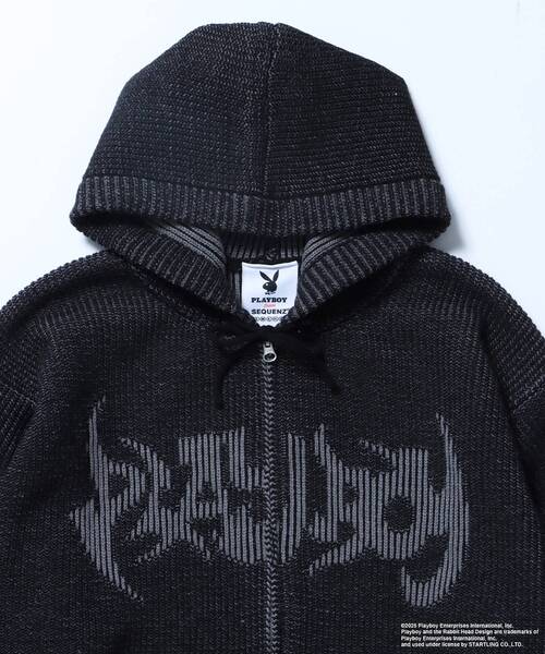 PLAYBOY パーカー 「SEQUENZ（シークエンズ）」PB RHD KNIT ZIP