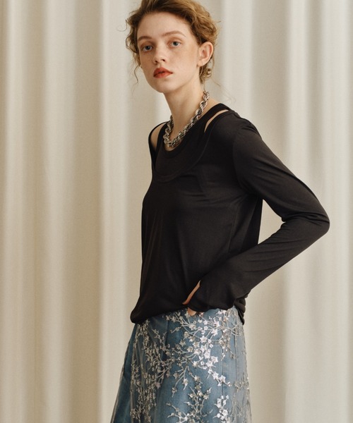 MARIUCCIA 売れ筋商品|||マリウッチャ Tシャツ トップス レディース Tops Azure tシャツ 2set multi way tops/ 2セットマルチウェイトップス