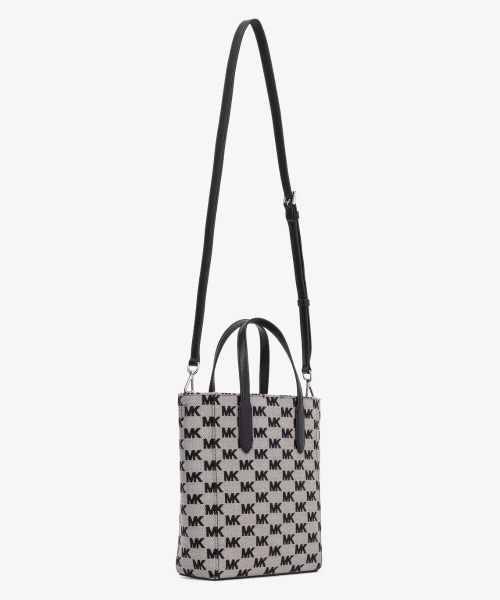 MICHAEL KORS ブラック トートバッグ MKロゴ付き
