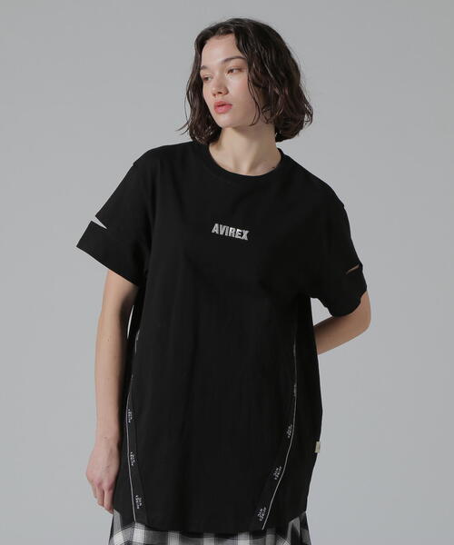 AVIREX USN フード付きワンピース 新品未使用 AVIREX ワンピース CUFFS OPEN LOGO TAPE EMBROIDERED ONEPIECE