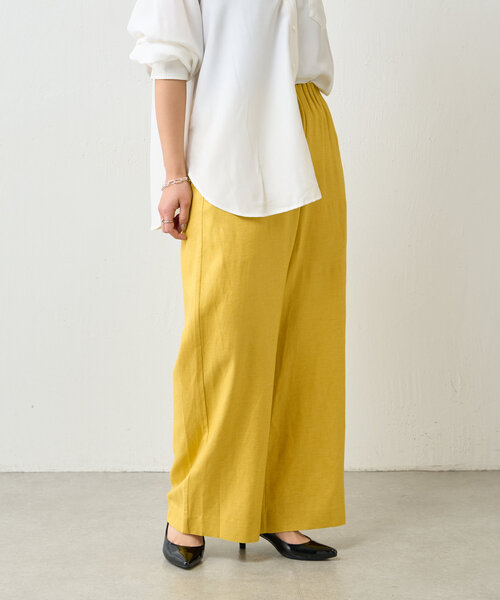 新品＊jena espase merveilleuxテンセルキャタピラーパンツ Jena espace merveilleux｜テンセルキャタピラーパンツ