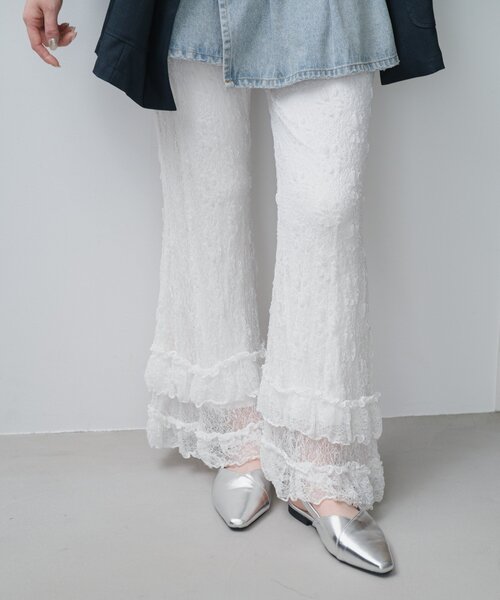 正規品販売！ Kastane パンツ 「再販売/新色追加」レースフリルパンツ パンツ