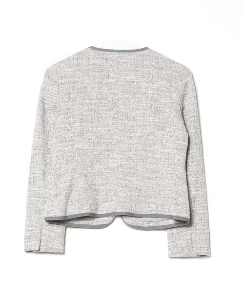 グリーンレーベルリラクシング　ツイード ジャケット　36 ノーカラーツイードジャケット⭐️36⭐️グリーンレーベルリラクシング