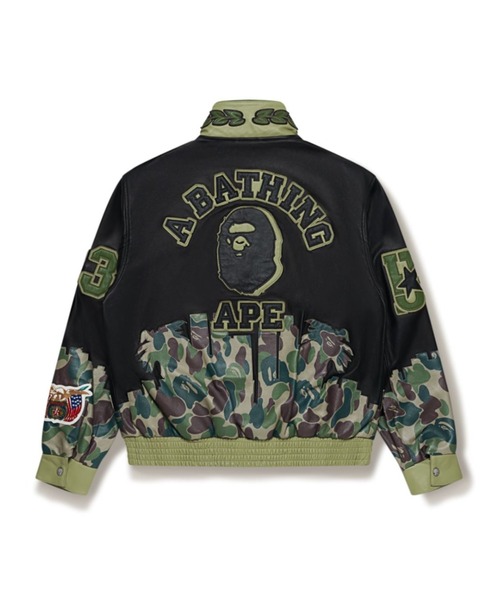 A BATHING APE ミリタリージャケット モッズコート BAPE X JEFF