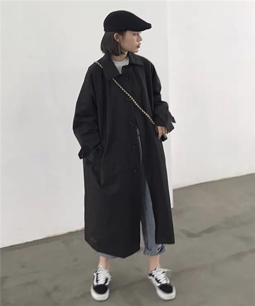 「Dream garden」 ステンカラーコート S カーキ レディース_画像5