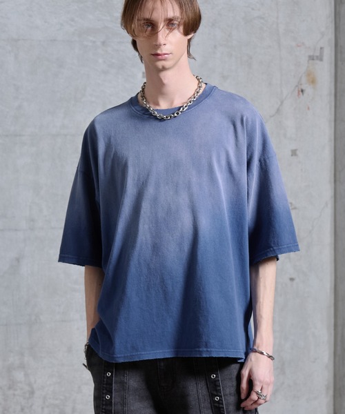 SERACE tシャツ 「SERACE」Vintage design loose gradation t-shirt