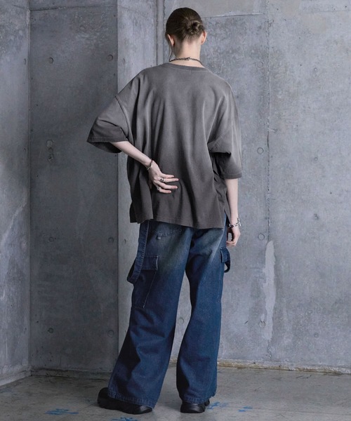 SERACE tシャツ 「SERACE」Vintage design loose gradation t