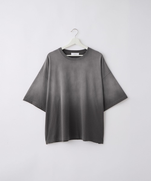 SERACE ネイビー S ヴィンテージデザインルーズグラデーションTシャツ SERACE】ヴィンテージデザインルーズグラデーションTシャツ
