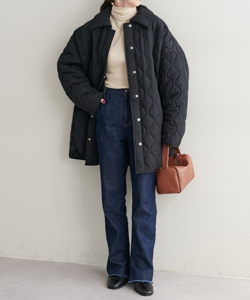 「DISCOAT」 コート MEDIUM カーキ レディース_画像2