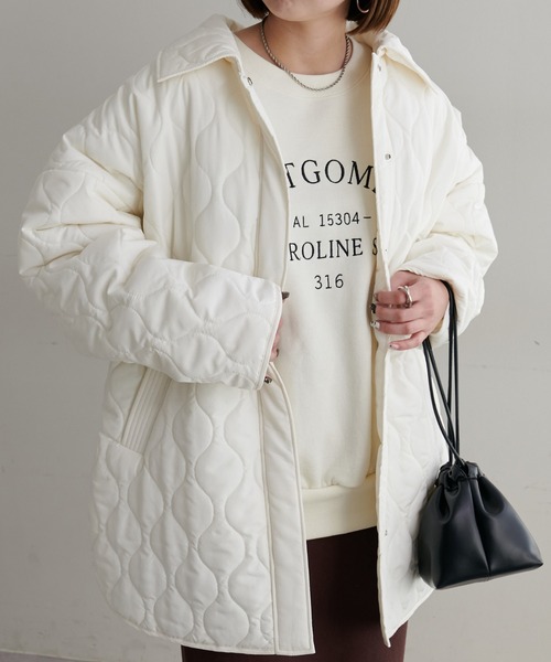 「DISCOAT」 コート MEDIUM カーキ レディース_画像9