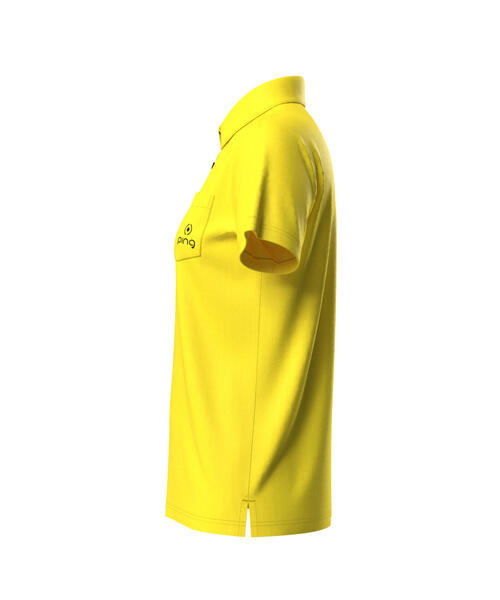 PGG◾️半袖ポロシャツ◾️ イエロー PING ポロシャツ ポロ 「PING APPAREL」エコブルー半袖