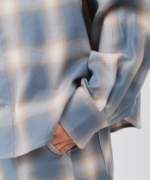 ブラウス シャツ atmos pink Ombre Check Shirt / アトモス ピンク オンブレ チェック シャツ レディース atmos pink Ombre Check Shirt / アトモス ピンク オンブレ