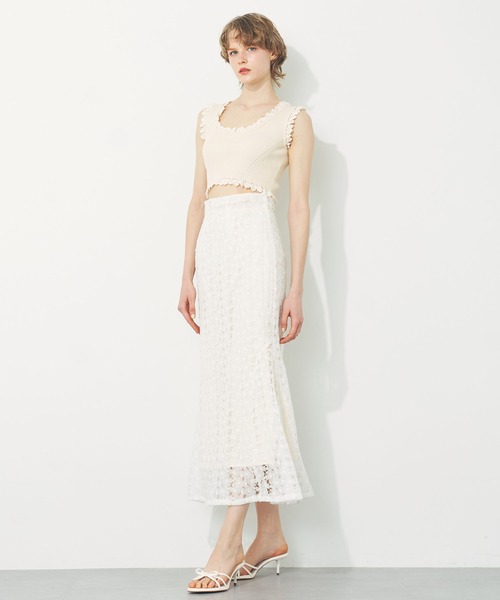 DEICY（デイシー） ニット セーター レースフリルニット レディース