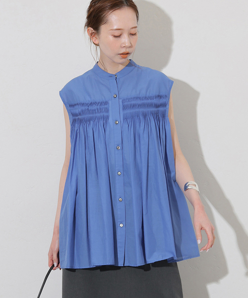 JOURNAL STANDARD - ノースリーブブラウス   新品 JOURNAL STANDARD ブラウス シャツ ボイルピンタック