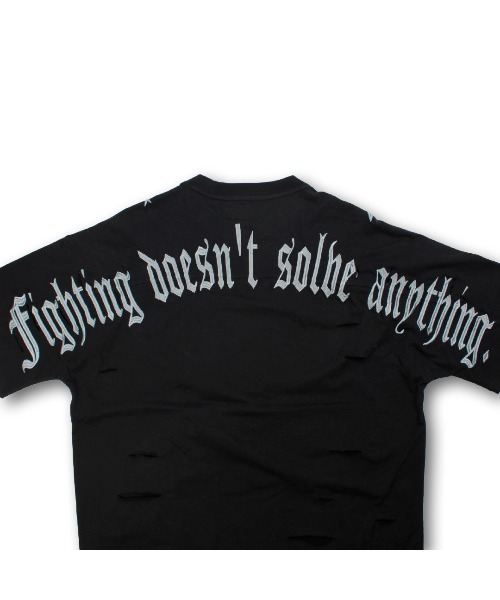 GALFY（ガルフィー）病みに染まりしダメージTシャツ メンズ レディース/半袖 GALFY ガルフィー メンズ レディース 半袖 Tシャツ 病みに染まり