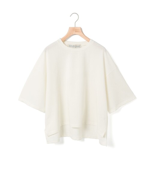 tシャツ MidiUmi ワイドハーフスリーブプルオーバー レディース MidiUmi tシャツ ワイドハーフスリーブプルオーバー レディース