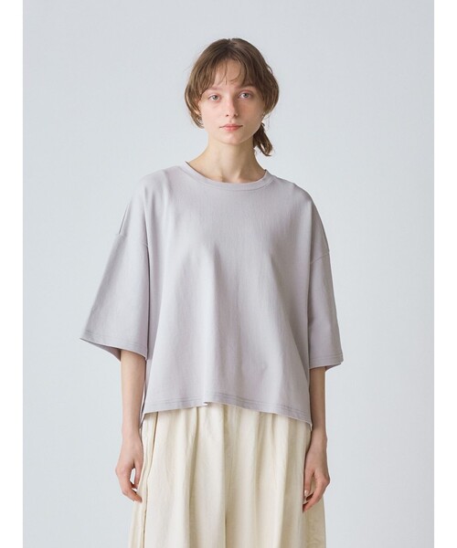 tシャツ MidiUmi  ワイドハーフスリーブプルオーバー レディース MidiUmi tシャツ ワイドハーフスリーブプルオーバー レディース